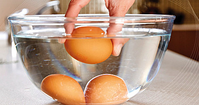 Kaip patikrinti ar kiaušinis geras (kiaušinių šviežumą)?