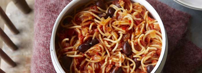 Spagečiai "Amatriciana"