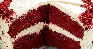 Торт Красный бархат (Red Velvet) с нежным кремом