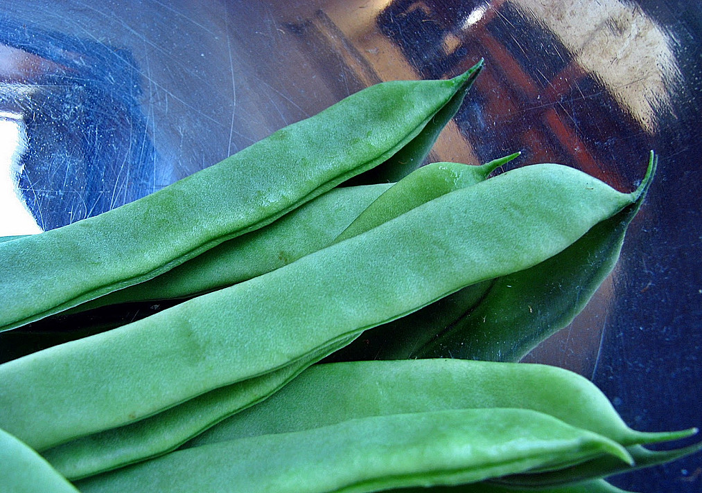 Zielona fasola szparagowa ze śmietaną