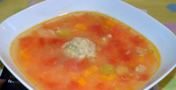 Ryžių ir mėsos kukulaičių sriuba