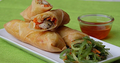 Spring Rolls su vištiena