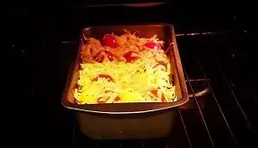 Makaronų apkepas su tunu