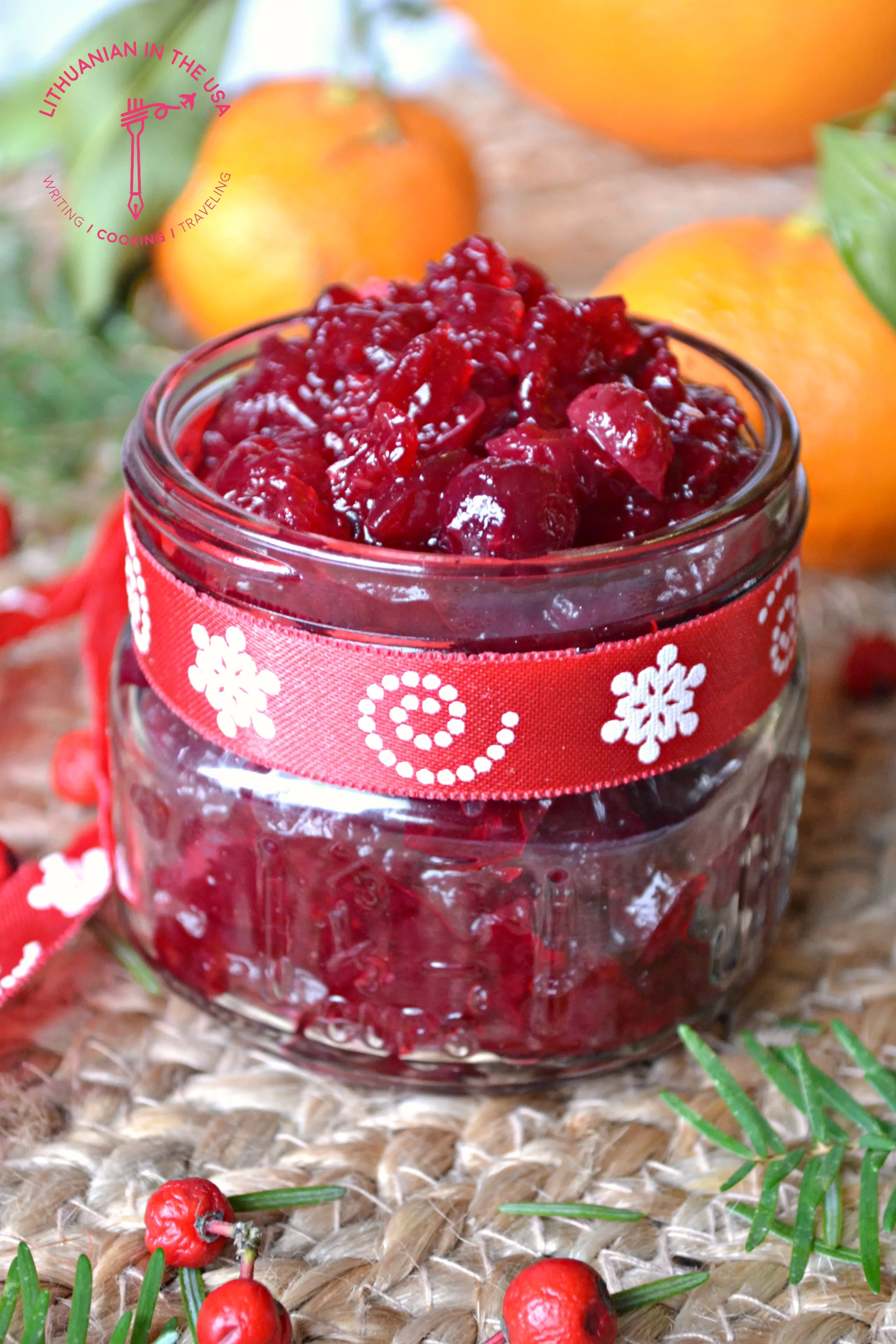 Sos żurawinowy do kaczki, smażonego kurczaka lub innego drobiu