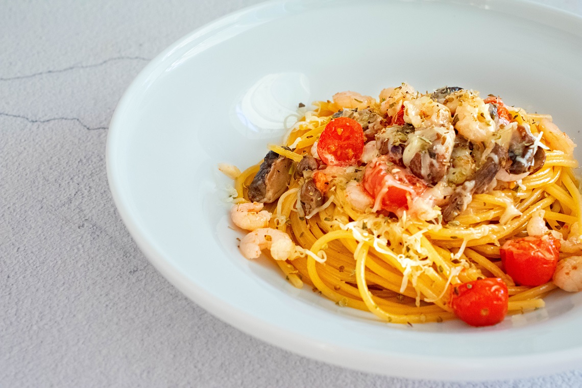 Паста Карбонара с креветками, пошаговый рецепт на ккал, фото, ингредиенты - Yana_gosteva
