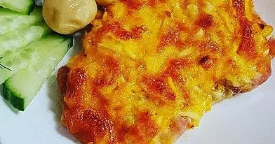 Карбонад с морковным слоем