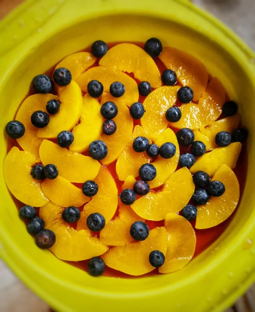 Jogurtinis želė tortas su vaisiais