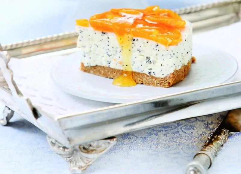 Nekeptas jogurtinis tortas su mandarinais