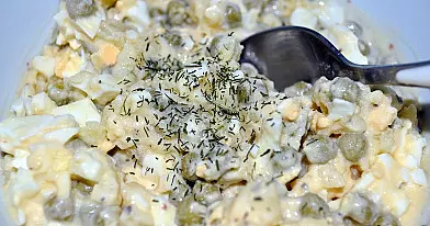 Kiaušinių ir žirnelių mišrainė - man patiko, todėl dalinuosi ir su Jumis