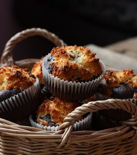 Šokoladiniai Bounty keksiukai