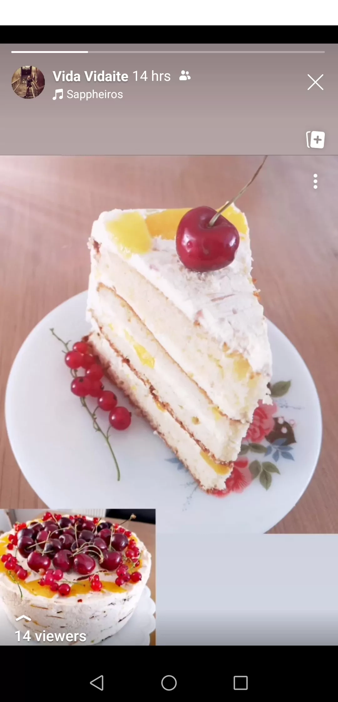 Jogurtinis tortas su konservuotais persikais ir grietinėle