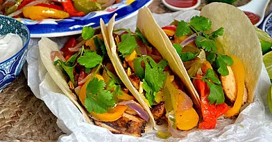 Vištienos fajitos - idealus patiekalas ne tik vakarienei ar pietums, bet ir iškylai gamtoje