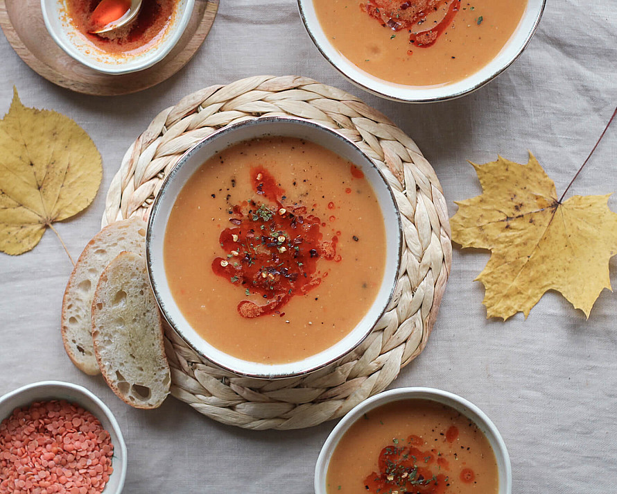 Turkiška raudonųjų lęšių sriuba