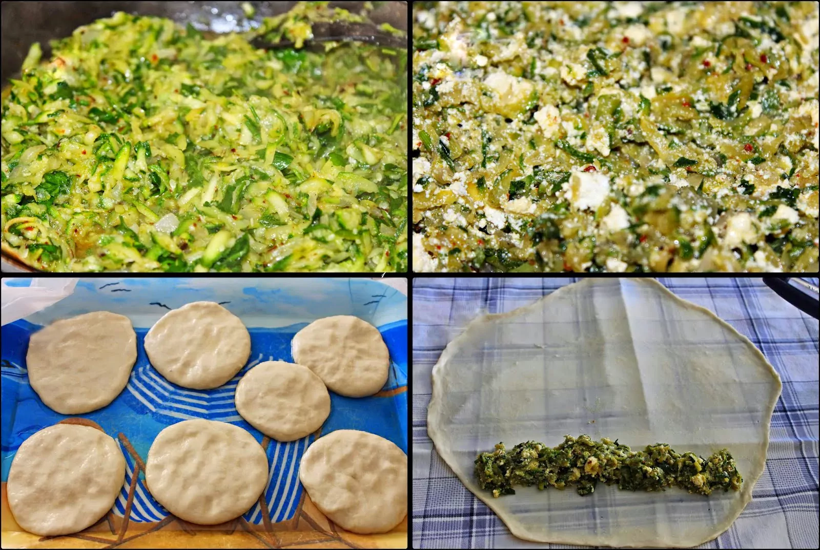 Turecki Börek z nadzieniem z cukinii i sera