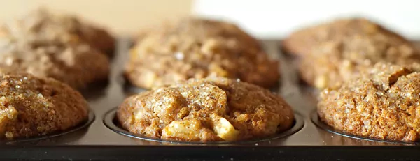 Apfel Haferflocken Muffins