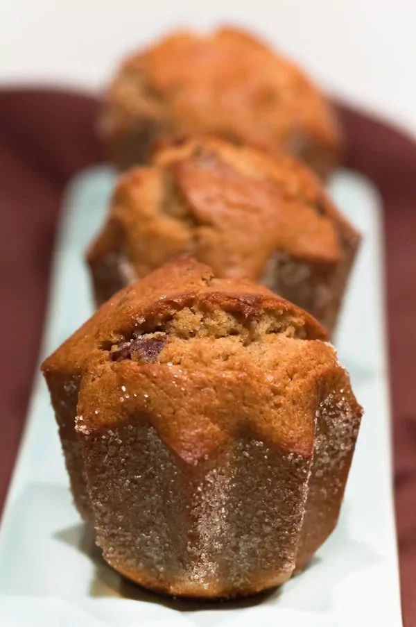 Bananen Mini Kuchen mit getrockneten Cranberries