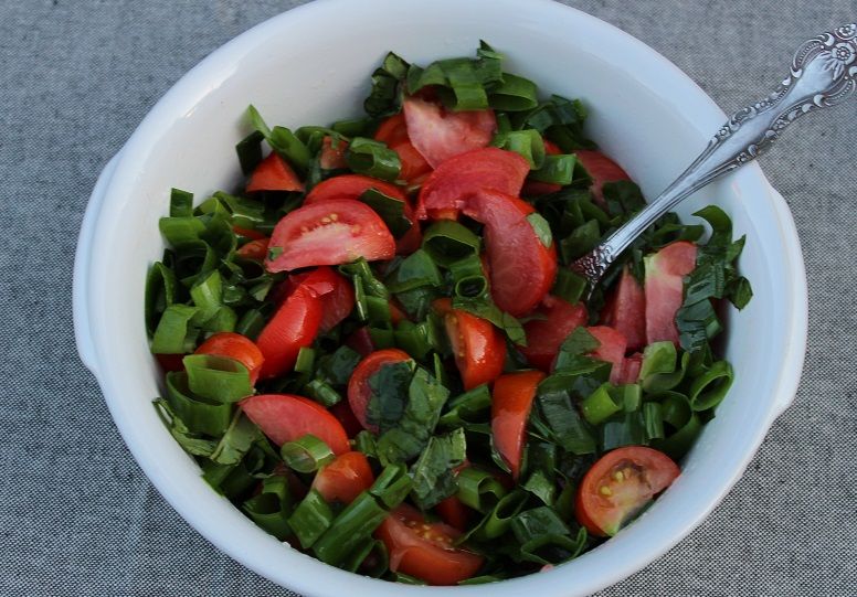 Pomidorų salotos su greipfrutų užpilu