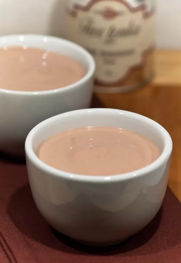 Selbstgemachter Schokoladen Joghurt mit Tonkabohne