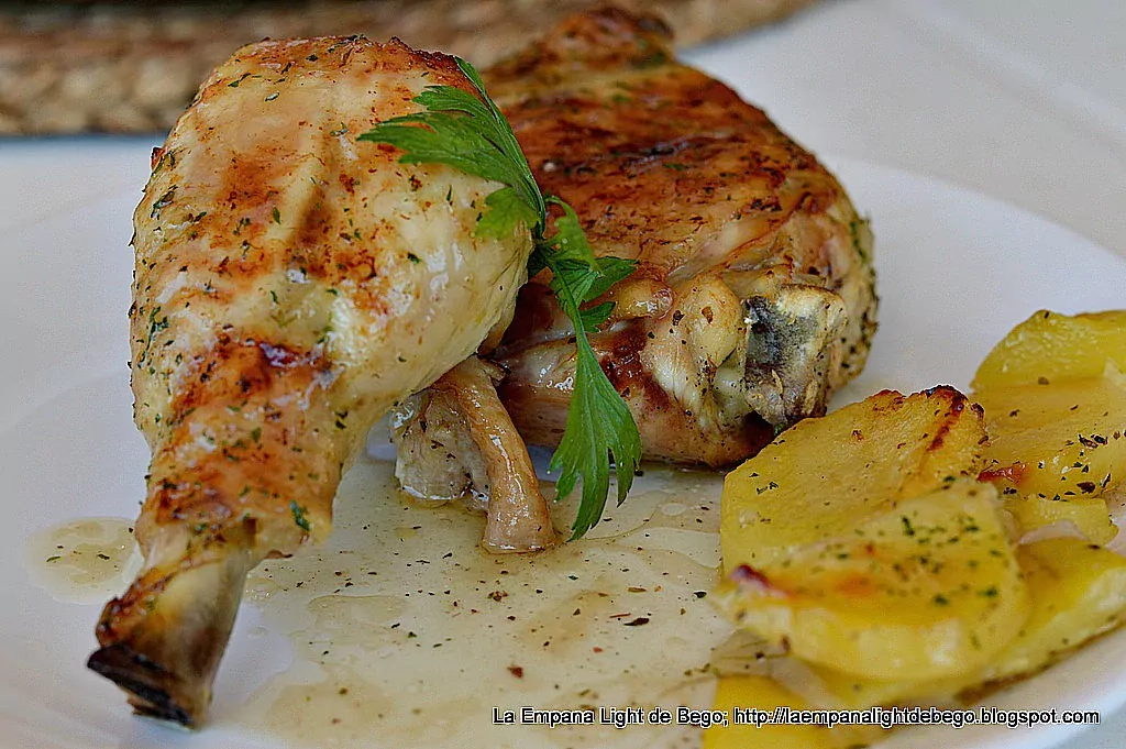 Pollo Asado al Ajillo con Limón