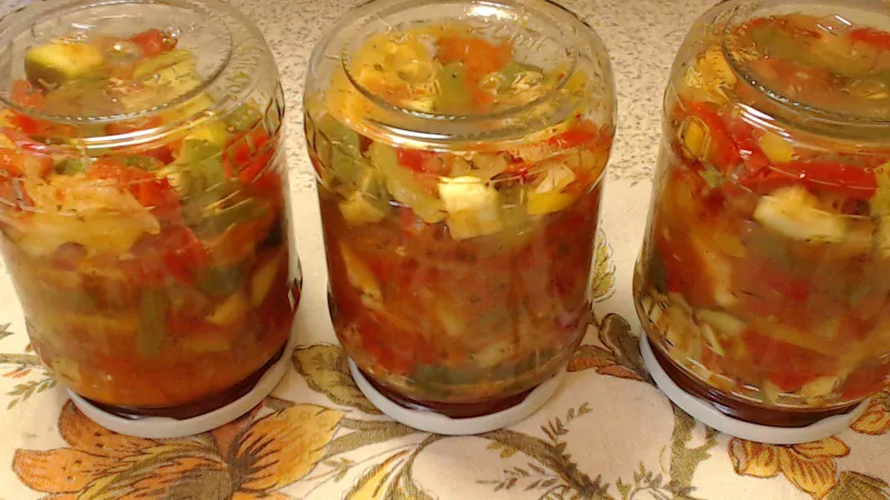 Leczo z Cukinią na Zimę do Słoików