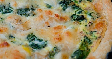 Brunnenkresse Ziegenkäse Quiche