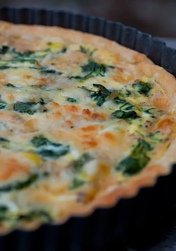 Brunnenkresse Ziegenkäse Quiche
