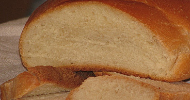 Vienkārša mājas baltmaize maize