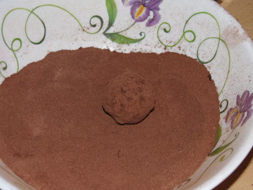 Tumšās šokolādes trifeles