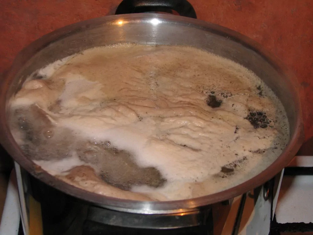 Vec vecāsmammas biešu zupa ar liellopu gaļu