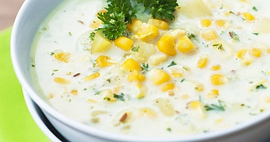Cremige Maissuppe