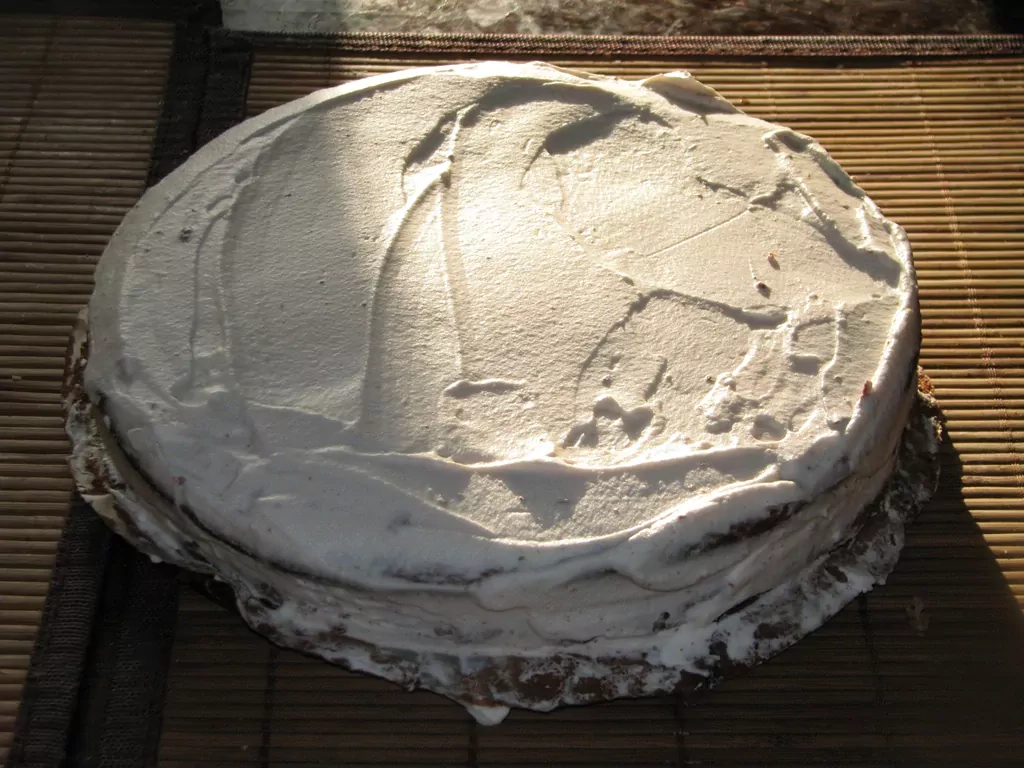 Šoko kūka ar jogurta/putukrējuma krēmu