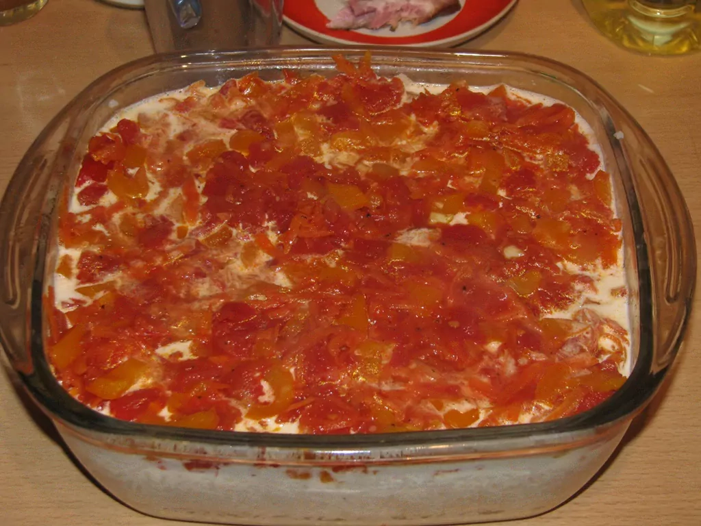 Rīsu sacepums ar dārzeņiem un žāvētu gaļu