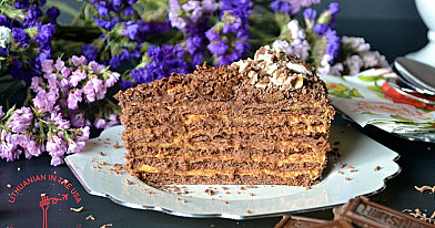 Chocotorta – nekeptas šokoladinių sausainių ir karamelės tortas