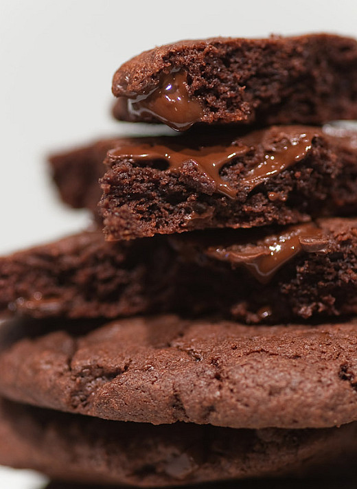 Doppelte Schokoladen Cookies