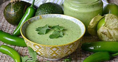 Avocado and Tomatillo Salsa Verde