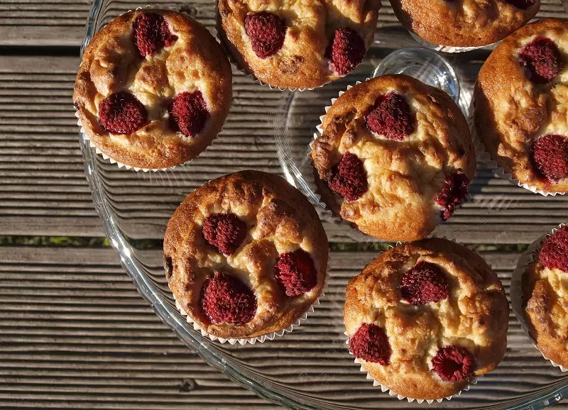 Keksiukai su varške ir uogomis