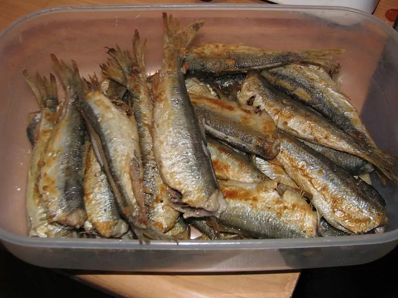 Ceptas reņģes tomātu mērcē