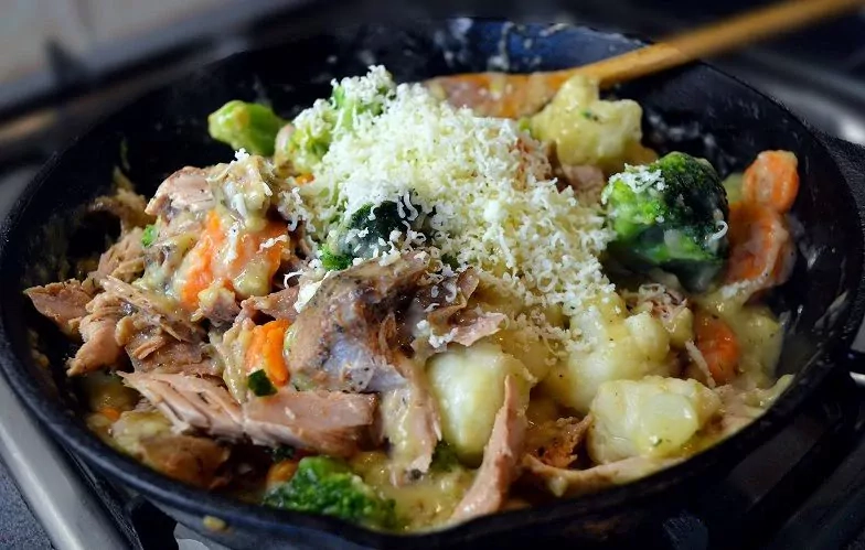 Daržovių ir kalakutienos pyragas