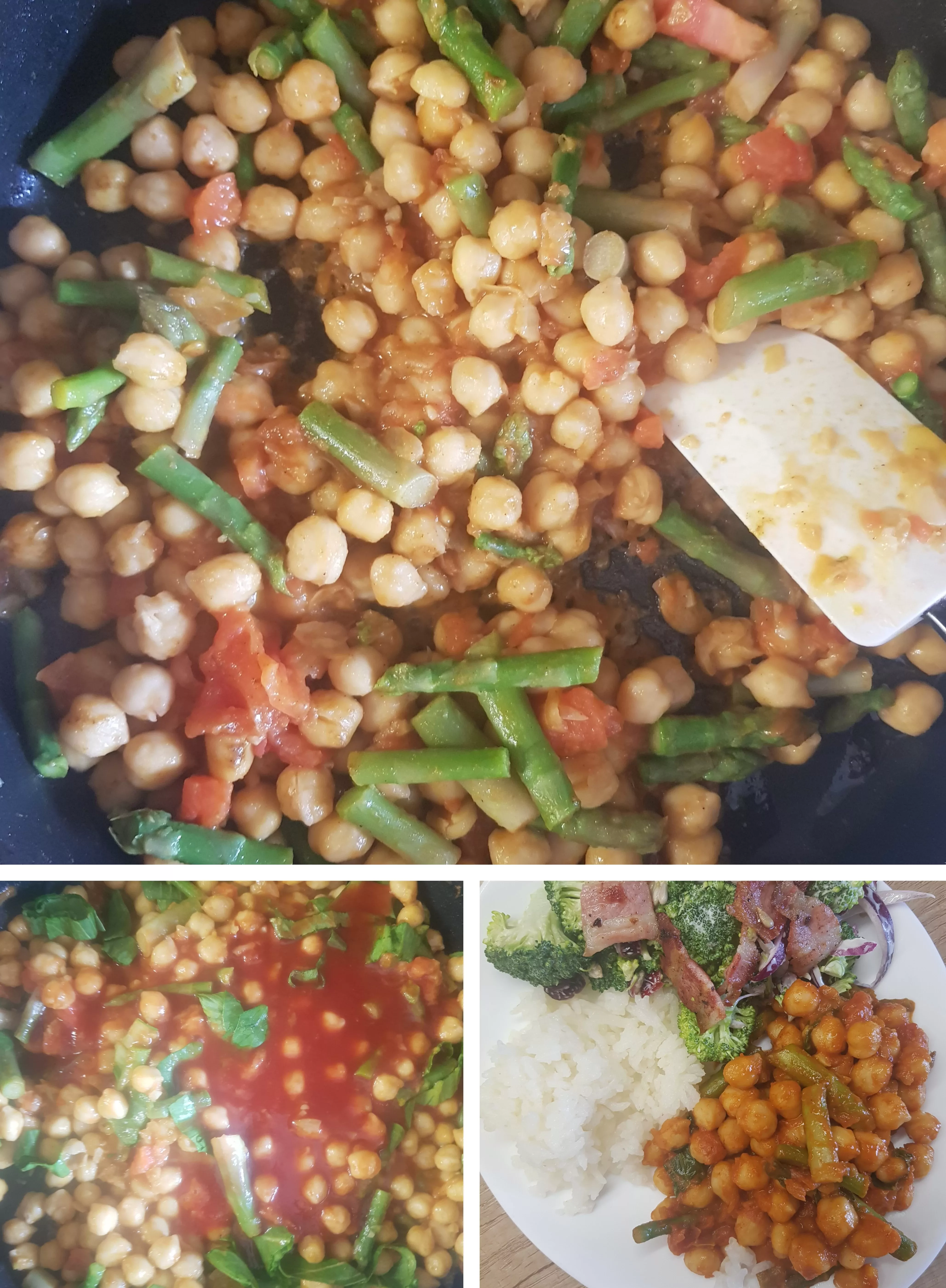 Avinžirniai su šparaginėmis pupelėmis