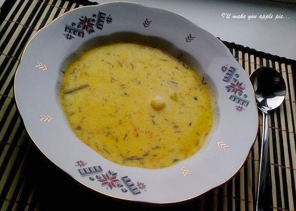 Labai skani ir soti vištienos sriuba su lydytu sūreliu ir bulvėmis