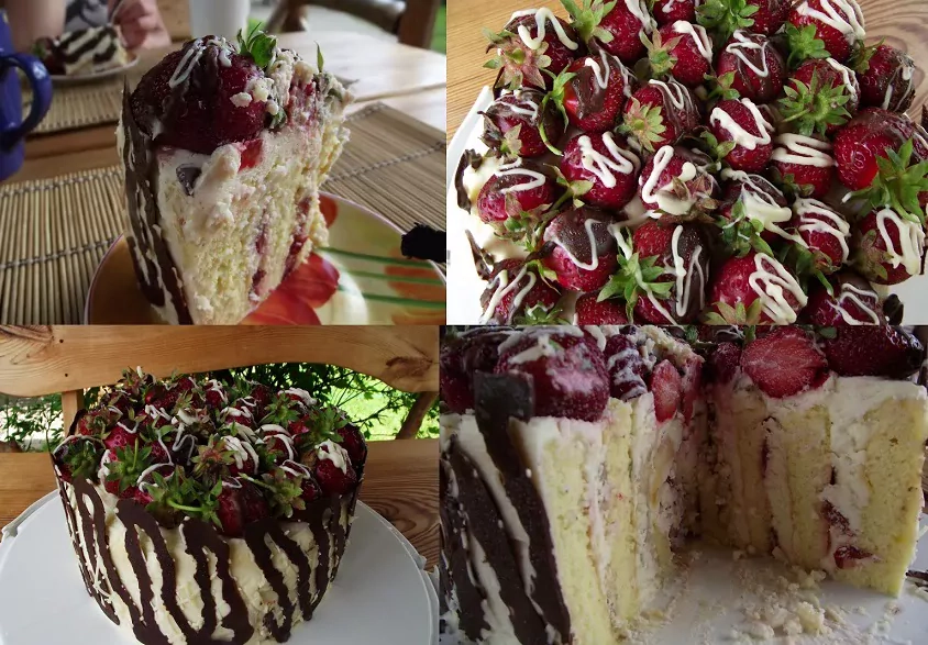 Braškių-bananų tortas - kurio neįmanoma atsisakyti!