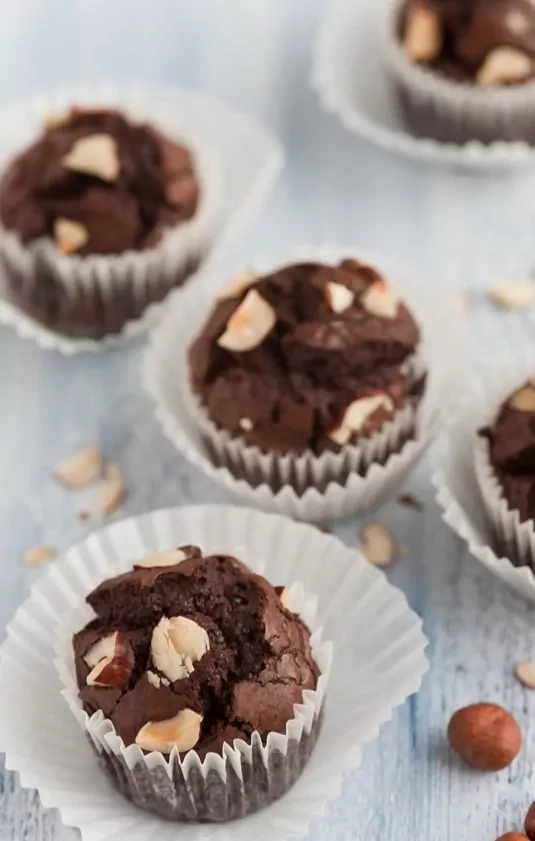 Nutella Brownies – aus der Mini Muffinform