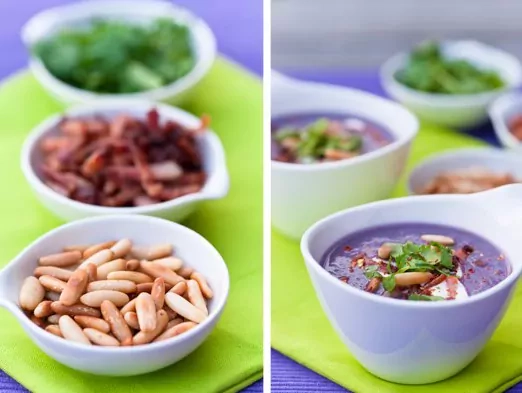 Rotkohl Cremesuppe - Velouté de chou rouge