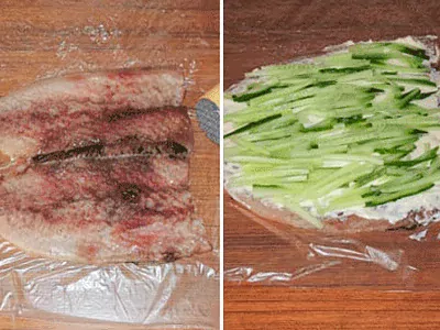 Skanus ir greitas silkės vyniotinis