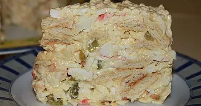 Užkandinis krekerių tortas (kai atsibosta įprasti užkandžiai)