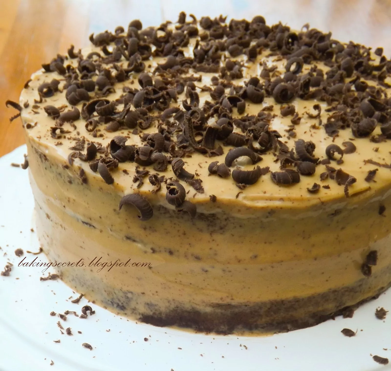 Schokoladenkuchen mit Karamellcreme