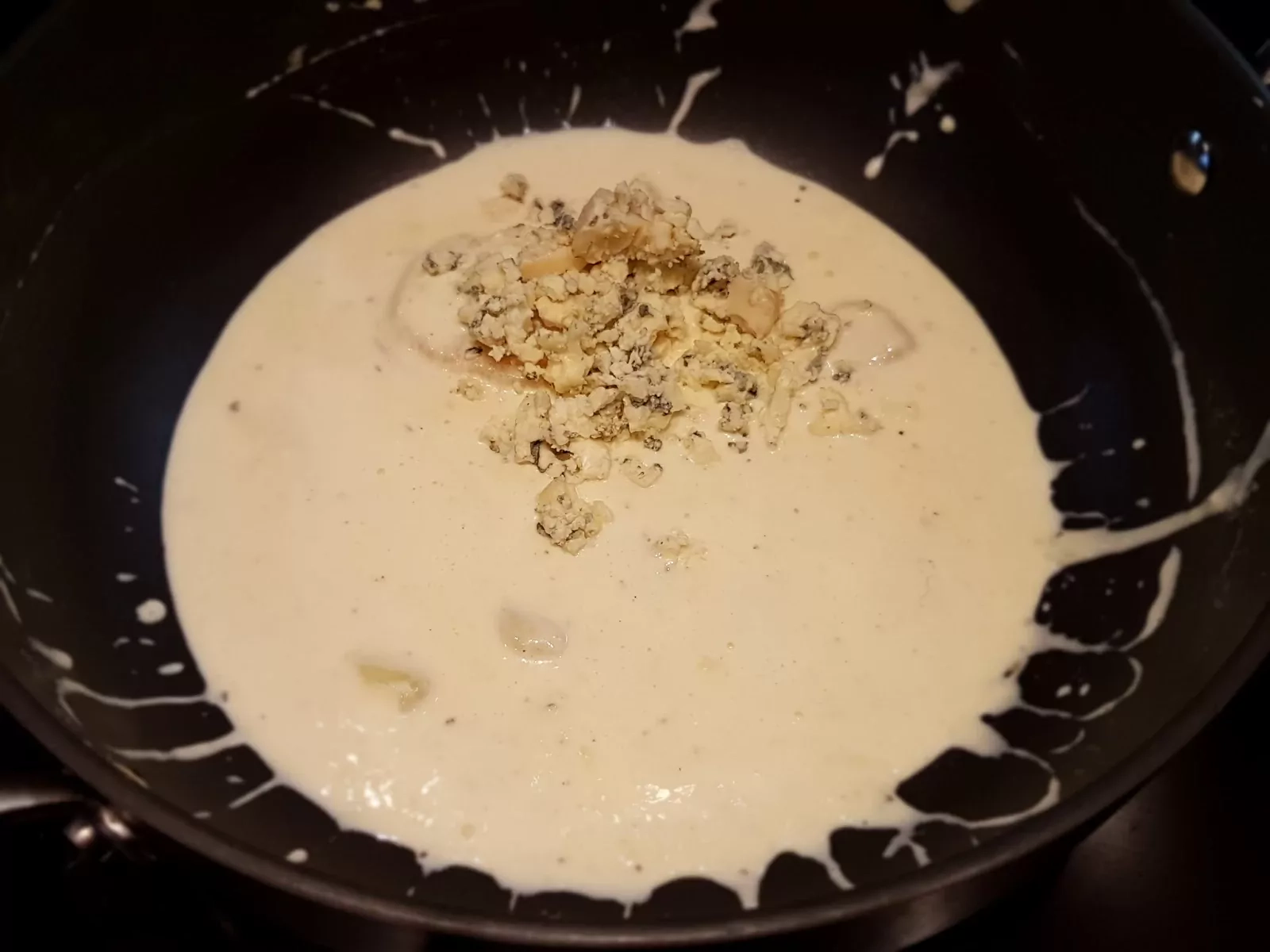 Gnocchi with Cauliflower in a Blue Cheese Cream Sauce