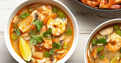 Самый вкусный суп Том Ям Кунг с пастой Том Ям