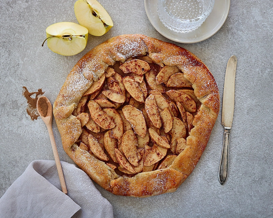 Obuolių pyragas - galetė (Apple galette)