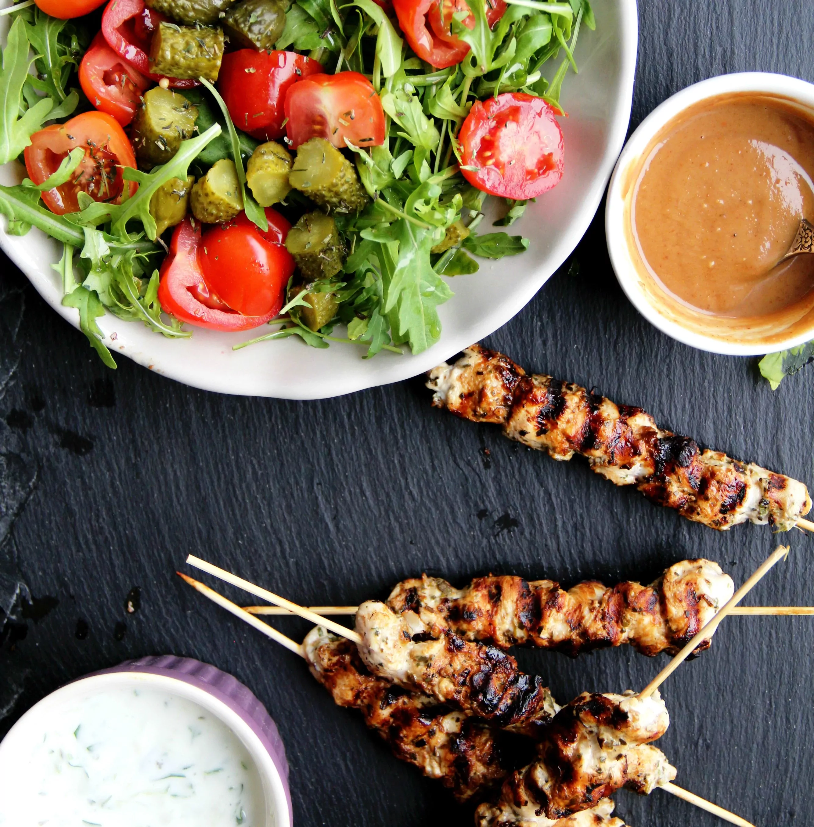 Греческий шашлык из курицы - Chicken souvlaki